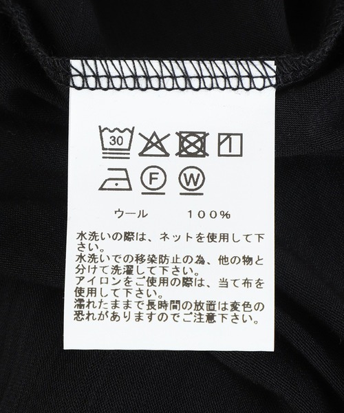 GOLD（ゴールド）の「GOLD / ゴールド：SUMMER WOOL REGULAR T-SHIRT：26A-GL79487[MUS]（Tシャツ/カットソー・メンズ・ブラック/チャコールグレー・M/L）」の6枚目の写真
