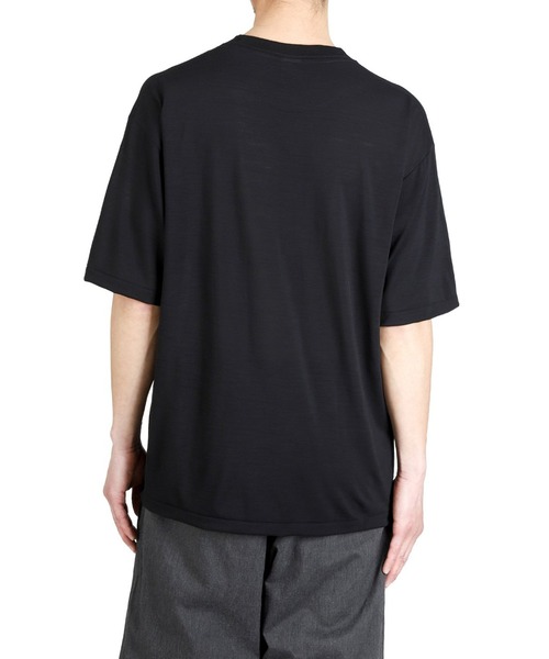 GOLD（ゴールド）の「GOLD / ゴールド：SUMMER WOOL REGULAR T-SHIRT：26A-GL79487[MUS]（Tシャツ/カットソー・メンズ・ブラック/チャコールグレー・M/L）」の9枚目の写真