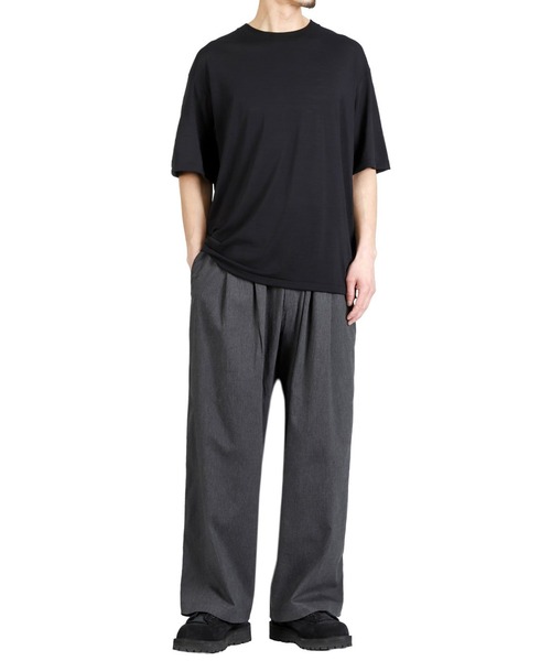 GOLD（ゴールド）の「GOLD / ゴールド：SUMMER WOOL REGULAR T-SHIRT：26A-GL79487[MUS]（Tシャツ/カットソー・メンズ・ブラック/チャコールグレー・M/L）」の10枚目の写真