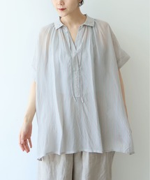 washer Cu stripe kaftan tunic shirt