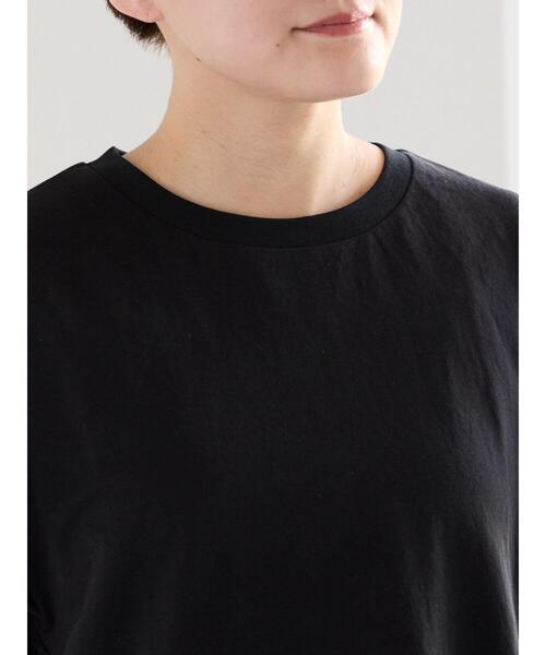 Te chichi(テチチ)の「【接触冷感/マシンウォッシャブル】レースヘムTシャツ(Tシャツ/カットソー・レディース・オフホワイト/ブラック/ブラウン・F)」の13枚目の写真
