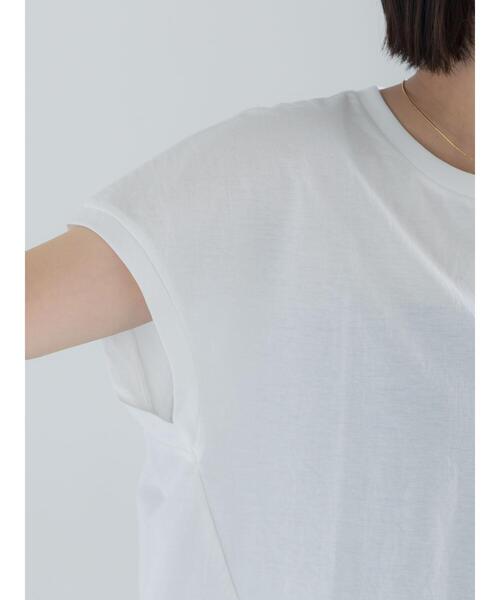 Te chichi(テチチ)の「【接触冷感/マシンウォッシャブル】レースヘムTシャツ(Tシャツ/カットソー・レディース・オフホワイト/ブラック/ブラウン・F)」の22枚目の写真