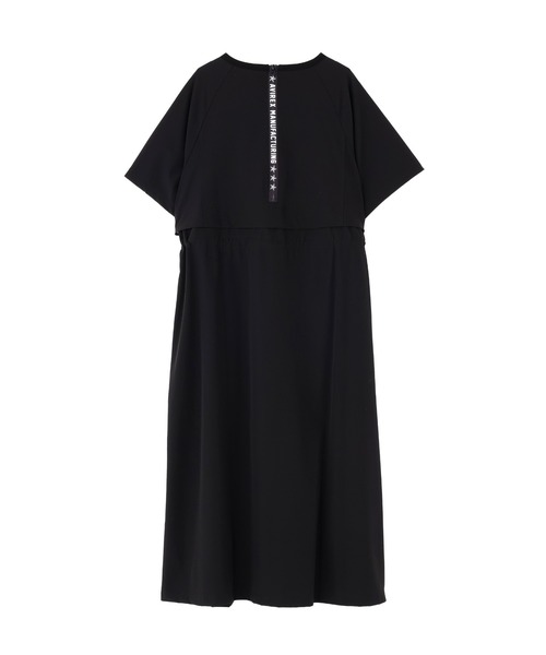 AVIREX（アヴィレックス）の「《直営店限定》RAGLAN SLEEVE LOGO PRINT ZIP ACTIVE ONE PIECE（ワンピース・レディース・ブラック/オリーブ/ベージュ・F）」の4枚目の写真