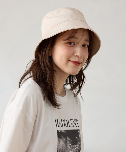 Honeys(ハニーズ)の「プレート付バケット(ハット・レディース・ブラック/アイボリー・FREE)」の14枚目の写真