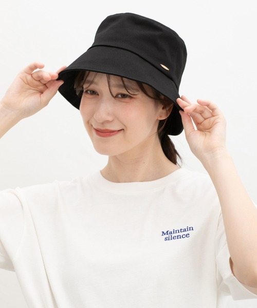 Honeys(ハニーズ)の「プレート付バケット(ハット・レディース・ブラック/アイボリー・FREE)」の16枚目の写真