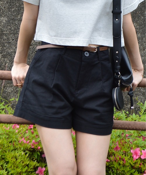 spiritoso(スピリトーゾ)の「【spiritoso】ハイウエストショートパンツ(その他パンツ・レディース・ベージュ/ホワイト/ブラック・LARGE/MEDIUM)」の6枚目の写真