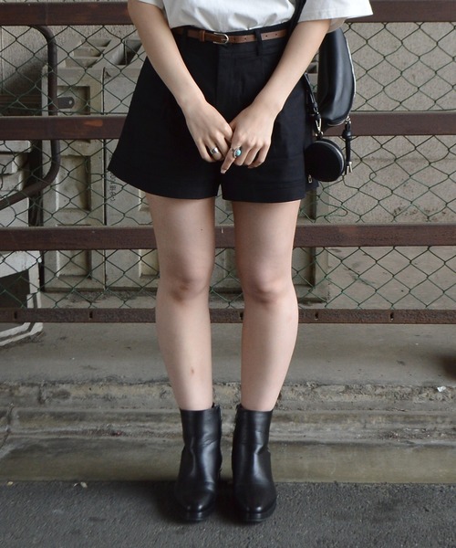 spiritoso(スピリトーゾ)の「【spiritoso】ハイウエストショートパンツ(その他パンツ・レディース・ベージュ/ホワイト/ブラック・LARGE/MEDIUM)」の7枚目の写真
