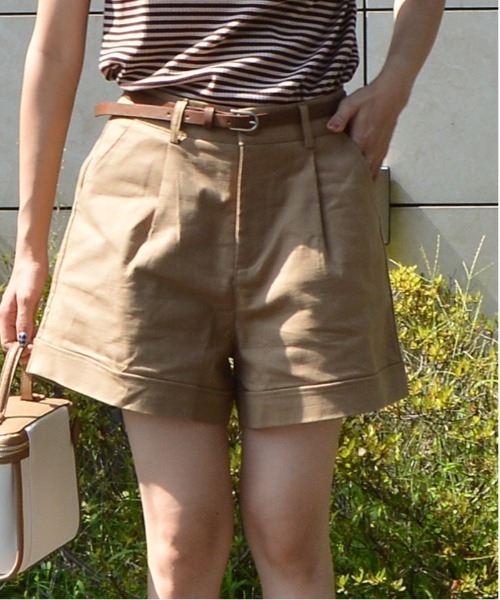 spiritoso(スピリトーゾ)の「【spiritoso】ハイウエストショートパンツ(その他パンツ・レディース・ベージュ/ホワイト/ブラック・LARGE/MEDIUM)」の18枚目の写真