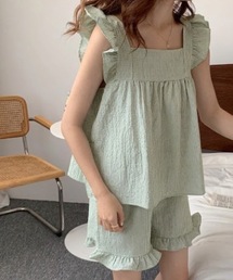 roomy | ルームウエアフリルキャミセットアップ(ルームウェア/パジャマ)