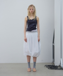 SPLIT GRAPHIC TANK TOP (DARK GREY)
