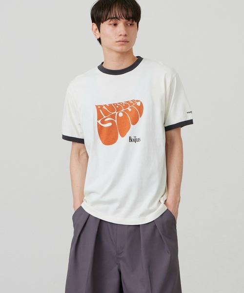 Lee(リー)の「Wrangler/ラングラー WRINGER T-SHIRTS【BEATLES】(Tシャツ/カットソー・メンズ・ブラック/ネイビー/ワイン・MEDIUM/LARGE/X-LARGE/SMALL)」の2枚目の写真