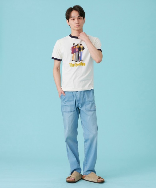 Lee(リー)の「Wrangler/ラングラー WRINGER T-SHIRTS【BEATLES】(Tシャツ/カットソー・メンズ・ブラック/ネイビー/ワイン・MEDIUM/LARGE/X-LARGE/SMALL)」の7枚目の写真