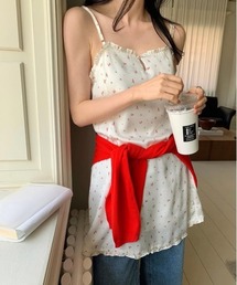 小花柄ティアードキャミチュニック