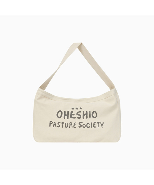 OHESHIO(オヘシオ)の「VINTAGE COTTON LOGO MAIL BAG, CREAM(メッセンジャーバッグ・レディース・その他・FREE)」の1枚目の写真
