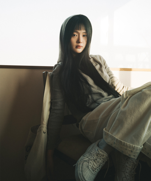 OHESHIO(オヘシオ)の「VINTAGE COTTON LOGO MAIL BAG, CREAM(メッセンジャーバッグ・レディース・その他・FREE)」の5枚目の写真