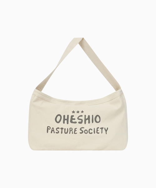 OHESHIO(オヘシオ)の「VINTAGE COTTON LOGO MAIL BAG, CREAM(メッセンジャーバッグ・レディース・その他・FREE)」の8枚目の写真