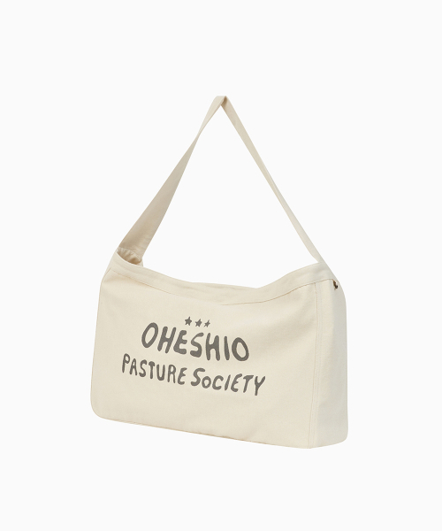OHESHIO(オヘシオ)の「VINTAGE COTTON LOGO MAIL BAG, CREAM(メッセンジャーバッグ・レディース・その他・FREE)」の10枚目の写真