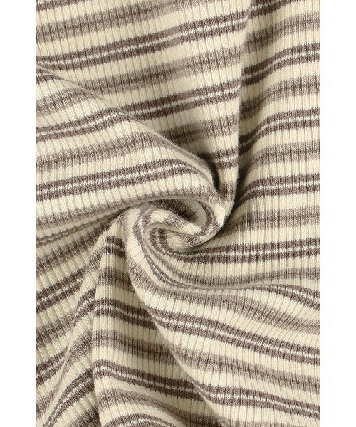 ALEXIA STAM（アリシアスタン）の「Striped Cami Romper/パッドinストライプキャミロンパース（サロペット/オーバーオール・レディース・ネイビー/ブラウン/ブルー・S/M/L）」の20枚目の写真