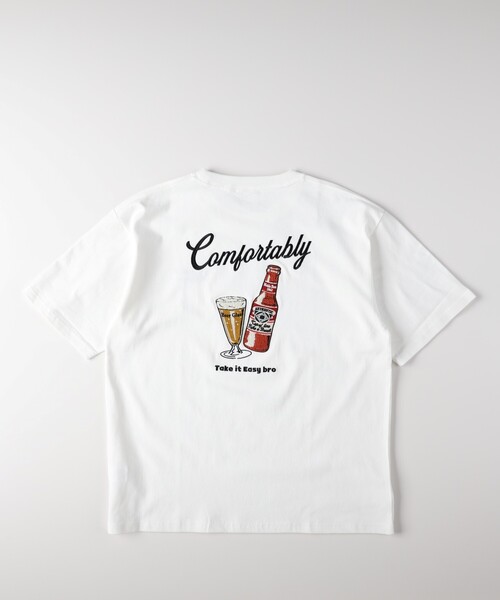 Right-on(ライトオン)の「Other(ソノタ)グラフィック刺繍Tシャツ(Tシャツ/カットソー・メンズ・ブラック系/ホワイト系1/ダークブラウン系・03/04/05/06)」の12枚目の写真