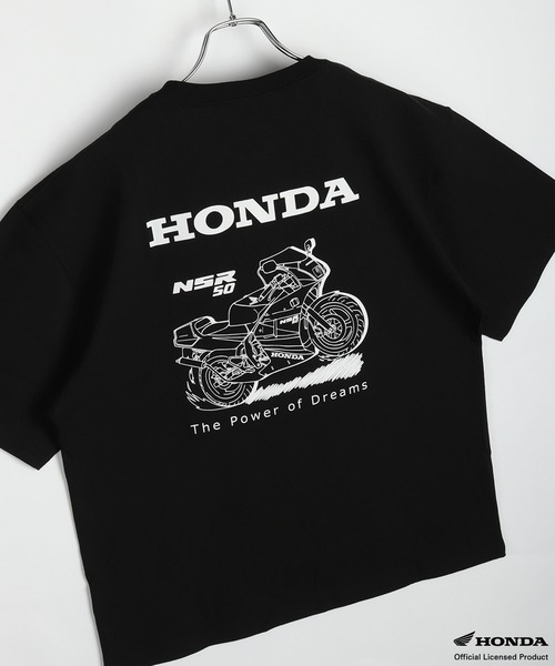 セール】HONDA バックプリント 半袖Tシャツ NSR50・Monkey 刺繍ロゴ