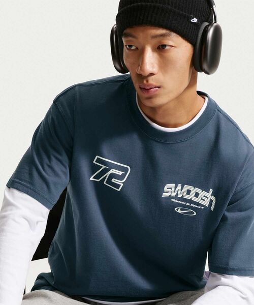 NIKE(ナイキ)の「ナイキ スポーツウェア Tシャツ / Nike Sportswear T-Shirt IM3778-437 Thunder Blue(Tシャツ/カットソー・メンズ・ブルー・S/M/XL/2XL/L)」の3枚目の写真