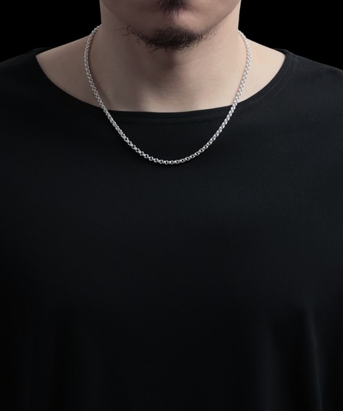 YArKA（ヤーカ）の「【YArKA/ヤーカ】narrow double ring structure necklace [SICA13-50] / 2重の小円ネックレス（ネックレス・メンズ・シルバー・FREE）」の6枚目の写真