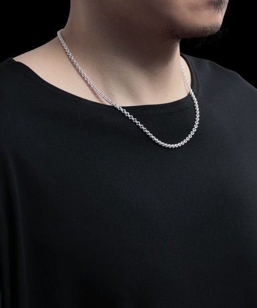 YArKA（ヤーカ）の「【YArKA/ヤーカ】narrow double ring structure necklace [SICA13-50] / 2重の小円ネックレス（ネックレス・メンズ・シルバー・FREE）」の7枚目の写真