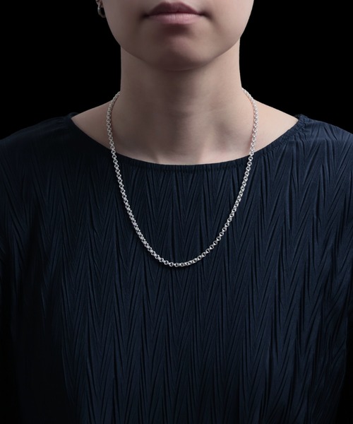 YArKA（ヤーカ）の「【YArKA/ヤーカ】narrow double ring structure necklace [SICA13-50] / 2重の小円ネックレス（ネックレス・メンズ・シルバー・FREE）」の8枚目の写真
