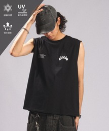 RAGEBLUE | <接触冷感/吸水速乾>BLURRED CIRCLE LOGO SLEEVELESS TEE/ボカシサークルロゴノースリTシャツ(Tシャツ/カットソー)