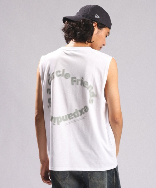 RAGEBLUE(レイジブルー)の「<接触冷感/吸水速乾>BLURRED CIRCLE LOGO SLEEVELESS TEE/ボカシサークルロゴノースリTシャツ(Tシャツ/カットソー・メンズ・ブラック/ホワイト/ブラウン・MEDIUM/LARGE)」の10枚目の写真