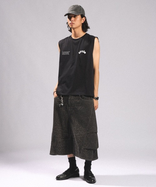 RAGEBLUE(レイジブルー)の「<接触冷感/吸水速乾>BLURRED CIRCLE LOGO SLEEVELESS TEE/ボカシサークルロゴノースリTシャツ(Tシャツ/カットソー・メンズ・ブラック/ホワイト/ブラウン・MEDIUM/LARGE)」の11枚目の写真
