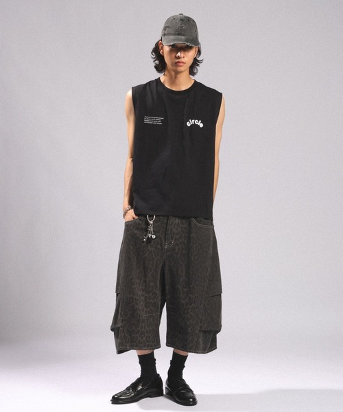 RAGEBLUE(レイジブルー)の「<接触冷感/吸水速乾>BLURRED CIRCLE LOGO SLEEVELESS TEE/ボカシサークルロゴノースリTシャツ(Tシャツ/カットソー・メンズ・ブラック/ホワイト/ブラウン・MEDIUM/LARGE)」の12枚目の写真