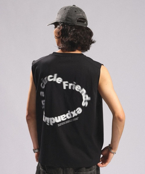 RAGEBLUE(レイジブルー)の「<接触冷感/吸水速乾>BLURRED CIRCLE LOGO SLEEVELESS TEE/ボカシサークルロゴノースリTシャツ(Tシャツ/カットソー・メンズ・ブラック/ホワイト/ブラウン・MEDIUM/LARGE)」の17枚目の写真