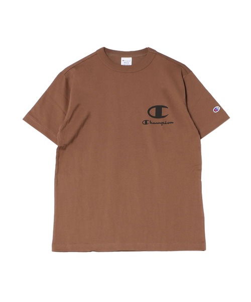 Champion(チャンピオン)の「【Champion/チャンピオン】ショートスリーブTシャツ(Tシャツ/カットソー・メンズ・ダークブラウン/カーキ・LL/L/M)」の1枚目の写真