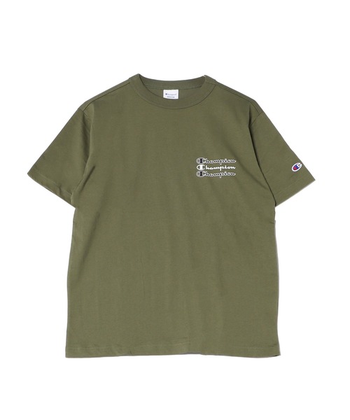 Champion(チャンピオン)の「【Champion/チャンピオン】ショートスリーブTシャツ(Tシャツ/カットソー・メンズ・ダークブラウン/カーキ・LL/L/M)」の2枚目の写真
