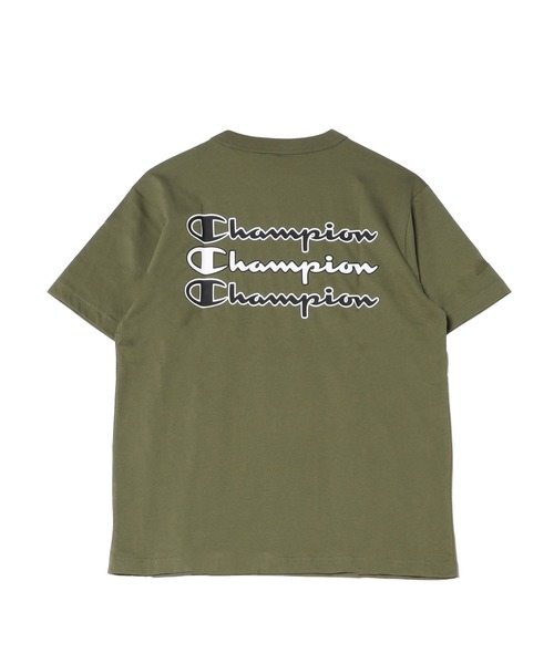 Champion(チャンピオン)の「【Champion/チャンピオン】ショートスリーブTシャツ(Tシャツ/カットソー・メンズ・ダークブラウン/カーキ・LL/L/M)」の4枚目の写真