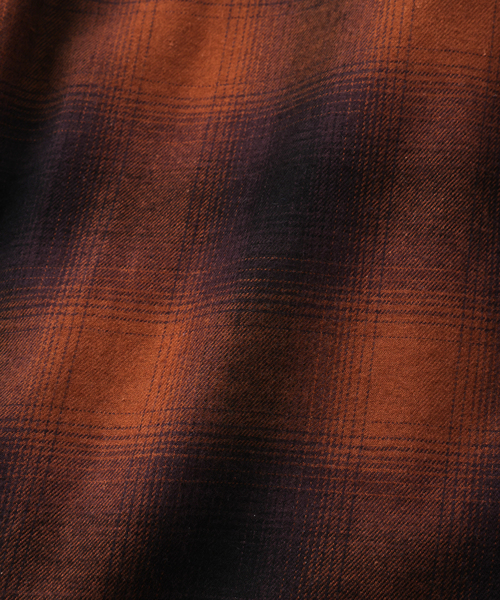 UNFOLLOW（アンフォロー）の「【FOLL / フォル】brushed cotton cashmere check shirt（シャツ/ブラウス・メンズ・ブラウン/グレー・1/2/3）」の6枚目の写真