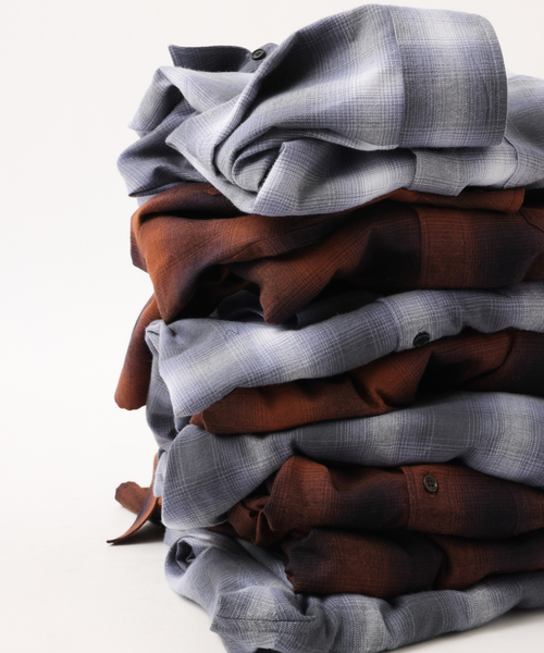 UNFOLLOW（アンフォロー）の「【FOLL / フォル】brushed cotton cashmere check shirt（シャツ/ブラウス・メンズ・ブラウン/グレー・1/2/3）」の10枚目の写真