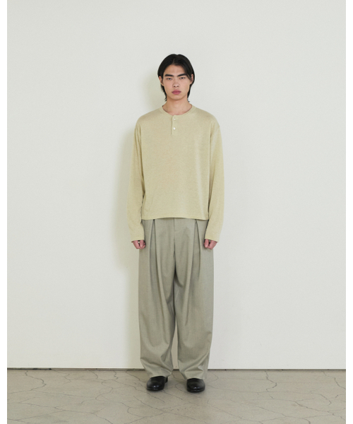 THEENDQUESTION（ジエンドクエスチョン）の「Banding wide pants / BEIGE（スラックス・レディース・その他・1/2）」の3枚目の写真