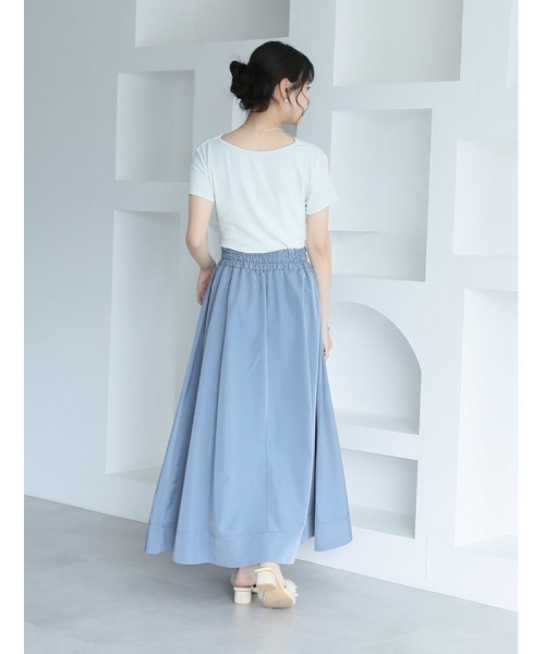 fifth（フィフス）の「ニュアンスドレープサイドギャザー半袖トップス（Tシャツ/カットソー・レディース・ピンク/ブルー・M）」の20枚目の写真