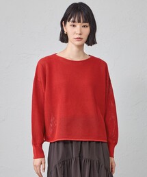 メッシュクロップドニット