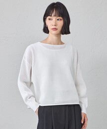 メッシュクロップドニット