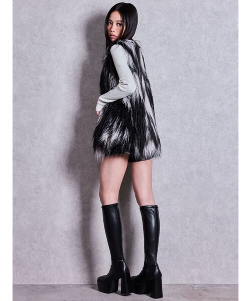 GYDA(ジェイダ)の「ストレッチチャンキーブーツ(ブーツ・レディース・ブラック・SMALL/MEDIUM/LARGE)」の12枚目の写真