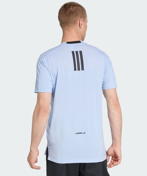 adidas(アディダス)の「Les Mills グラフィック 半袖Tシャツ / アディダス adidas(Tシャツ/カットソー・メンズ・ブルー・X-SMALL/3XL/XX-SMALL/MEDIUM/LARGE/X-LARGE/SMALL/XX-LARGE)」の2枚目の写真
