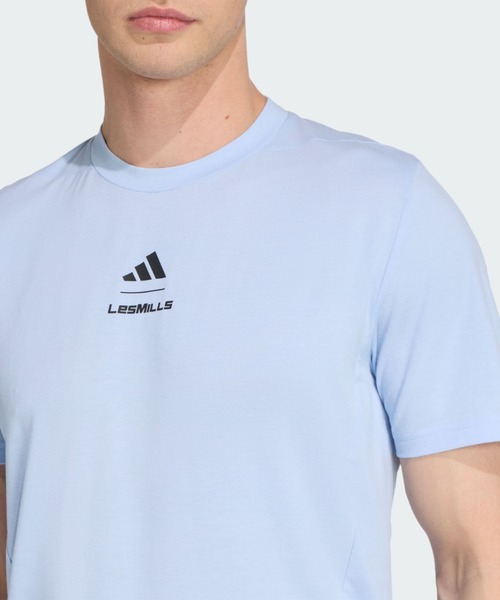 adidas(アディダス)の「Les Mills グラフィック 半袖Tシャツ / アディダス adidas(Tシャツ/カットソー・メンズ・ブルー・X-SMALL/3XL/XX-SMALL/MEDIUM/LARGE/X-LARGE/SMALL/XX-LARGE)」の5枚目の写真