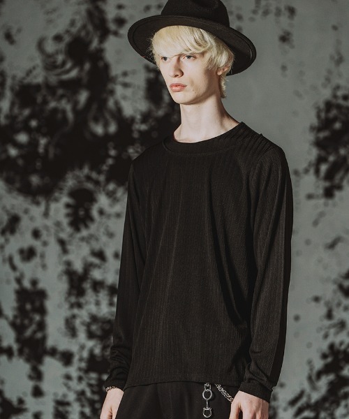 NO ID.(ノーアイディ)の「mlt5806-イレギュラーネックPO プルオーバー(859006-551T)(Tシャツ/カットソー・メンズ・グレー/ブラック/ホワイト・2/1)」の2枚目の写真