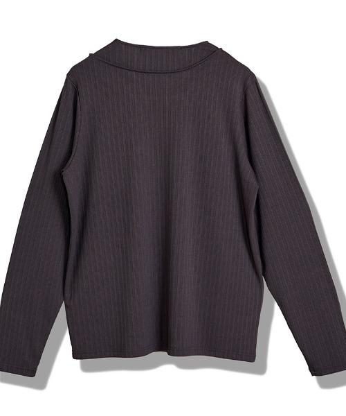 NO ID.(ノーアイディ)の「mlt5806-イレギュラーネックPO プルオーバー(859006-551T)(Tシャツ/カットソー・メンズ・グレー/ブラック/ホワイト・2/1)」の13枚目の写真