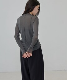 GALLEST | シアーラメハイネックカットソー(Tシャツ/カットソー)