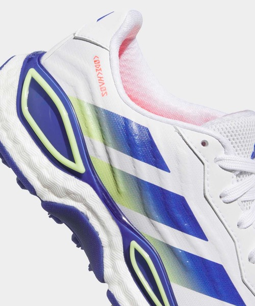 adidas(アディダス)の「コードカオス 27 スパイクレス ゴルフ / CODECHAOS 27 SPIKELESS GOLF【adidas Golf/アディダスゴルフ】(スニーカー・レディース・ホワイト×ブルー・25.0cm/26.0cm/22.0cm/22.5cm/23.5cm/24.5cm/25.5cm/23.0cm/24.0cm)」の7枚目の写真