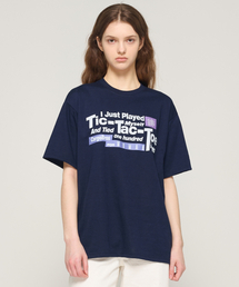ティックタクトック プレイ 半袖Tシャツ (ネイビー)
